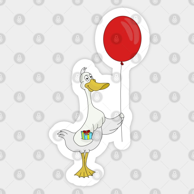 Happy Birthday Goose Sticker by DiegoCarvalho
